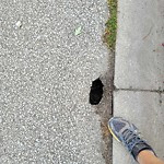Pothole on Road at 3301 Everts Ave