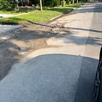 Pothole on Road at 1224 Kildare Rd