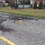 Pothole on Road at 2595 Kildare Rd