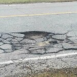Pothole on Road at 4290 Grand Marais Rd E
