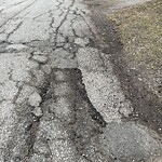Pothole on Road at 598 Jarvis Ave