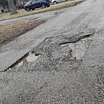 Pothole on Road at 938 Homedale Blvd